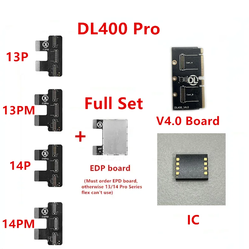 DL400 Pro LCD Tester 4GB Upgrade To 32GB IC Support 13Pro/14Pro/13 Pro max/15Pro Max LCD Display Screen Test Board Tool