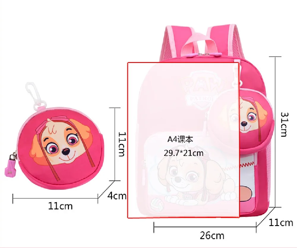 PAW Patrol Children\'s Backpacks Cute Cartoon Printed Schoolbags For Boys And Girls Opening Ceremony Gift 2024 NEW