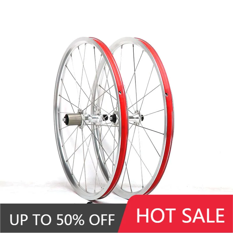 

STLF 16 20 24 Holes Bike Wheel Aluminum Alloy 20 Inch Foldable Bike BMX Wheel Hub Spoke Bicycle Part