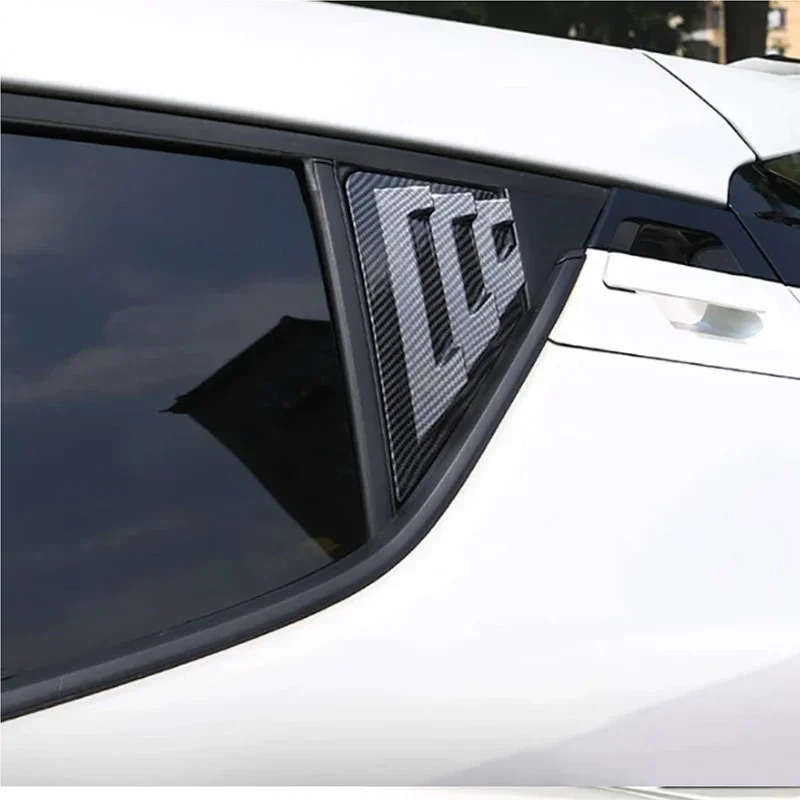 For Toyota C-HR CHR 2016-2023 Rear Window Cover Stickers Triangular Shutter Trim Car Accessories