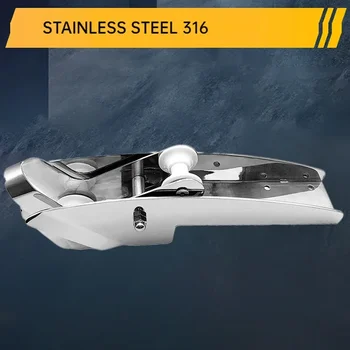 2 라운드 앵커 활 롤러 316 스테인레스 스틸, 해양 보트 전기 앵커 윈들라스 해양 요트 액세서리, 430mm, 580mm