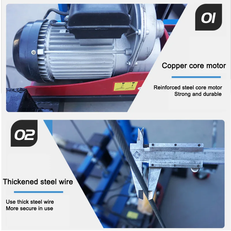 Multi function 4M Electric Brick Loading Machine Straight Lift Expansion Ladder Lifter For Construction Site Warehouse