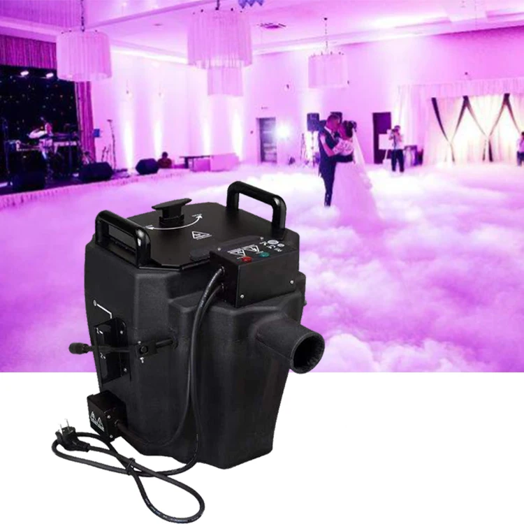 3000w dry ice smoke machine low lying fog machine 1500 2000 wattfor with flight case for wedding stage