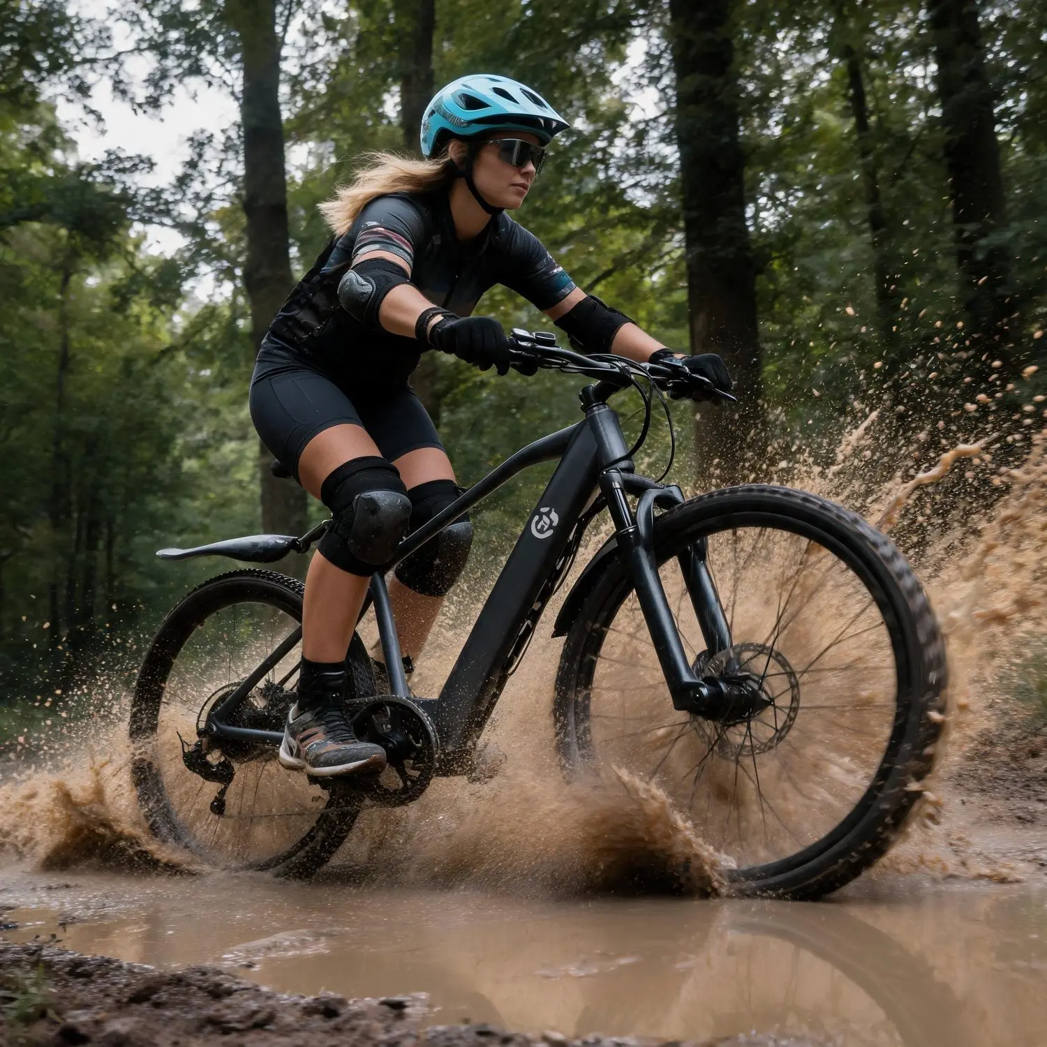 All Terrain Exploration 26 Inch Off Road Cross-Country Bike 500W Brushless Motor Max 70KM Long Range Top Speed 20MPH 30° Climbing Capacity Pedal Assist Mode 7-Speed Gear Lockable Battery, Road Trip Vacation Easy Assembly