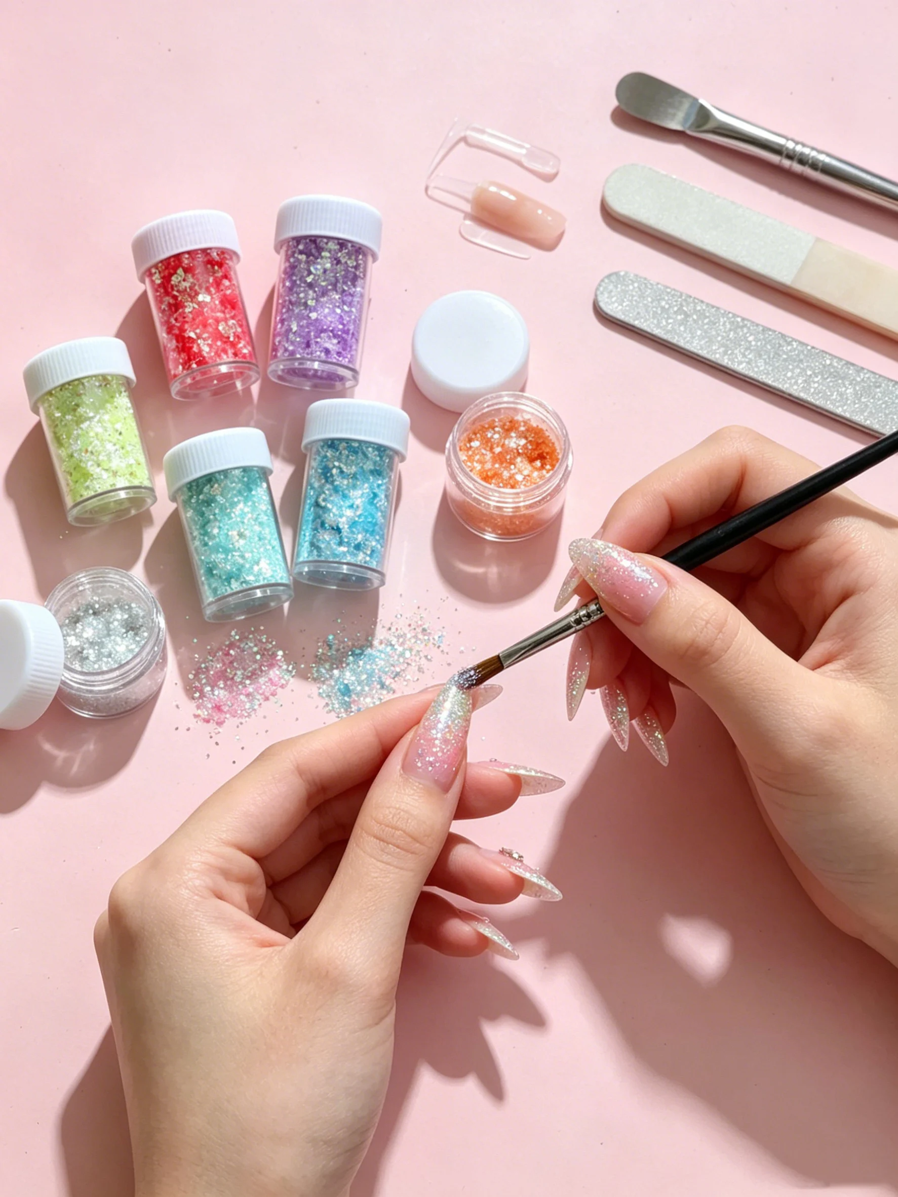 8 Renk Holografik Tırnak Gevre - Glitter Vinyl Roll incelemesi ve fiyatı
