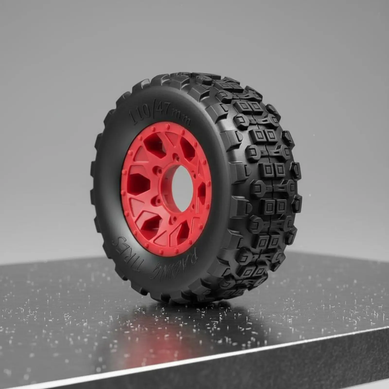 

2 Pieces Chocolate Tread Pattern Tire High Traction RC Short Course Tire Strong Grip Long-Lasting for Dirt Track, Grass