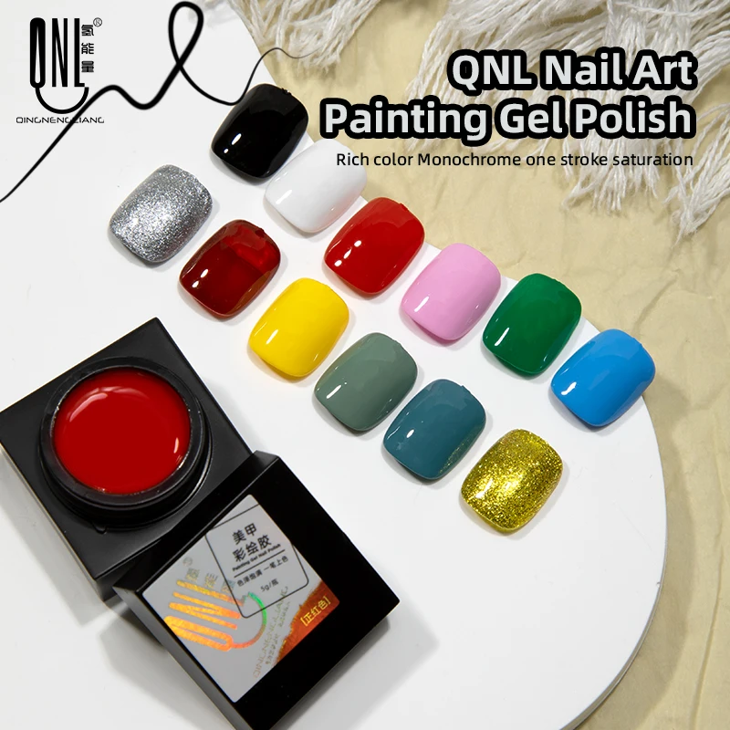 

RS Nail 5ml Flower Drawing Nail Gel Polish Painting UV Gel LED Soak Off Lacquer Varnish Nail Art Manicurec Design Painting Gel