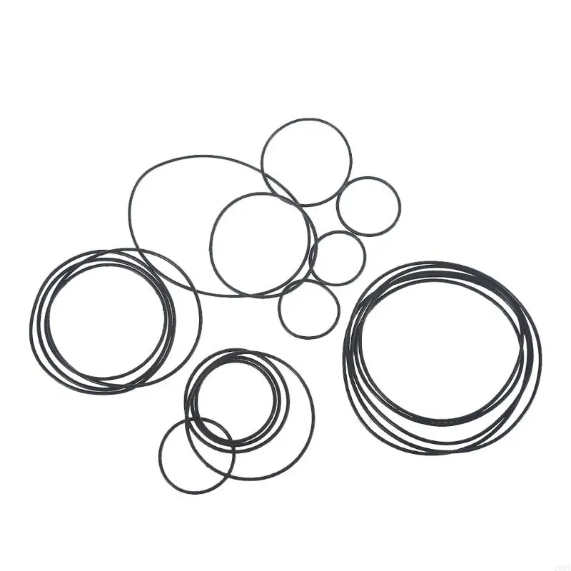 Q5WA 20pcs/حزمة حزمة حزام حزام الدافع الدائري القطر 1 مم طراز Rubber Ring DIY MODEL