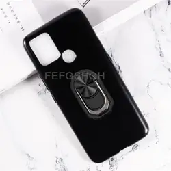 For Tecno Pova Case LD7 LD7j 2021 Back Case Finger Ring Soft TPU Silicone Case For Tecno Pova 6.8'' Phone Cover