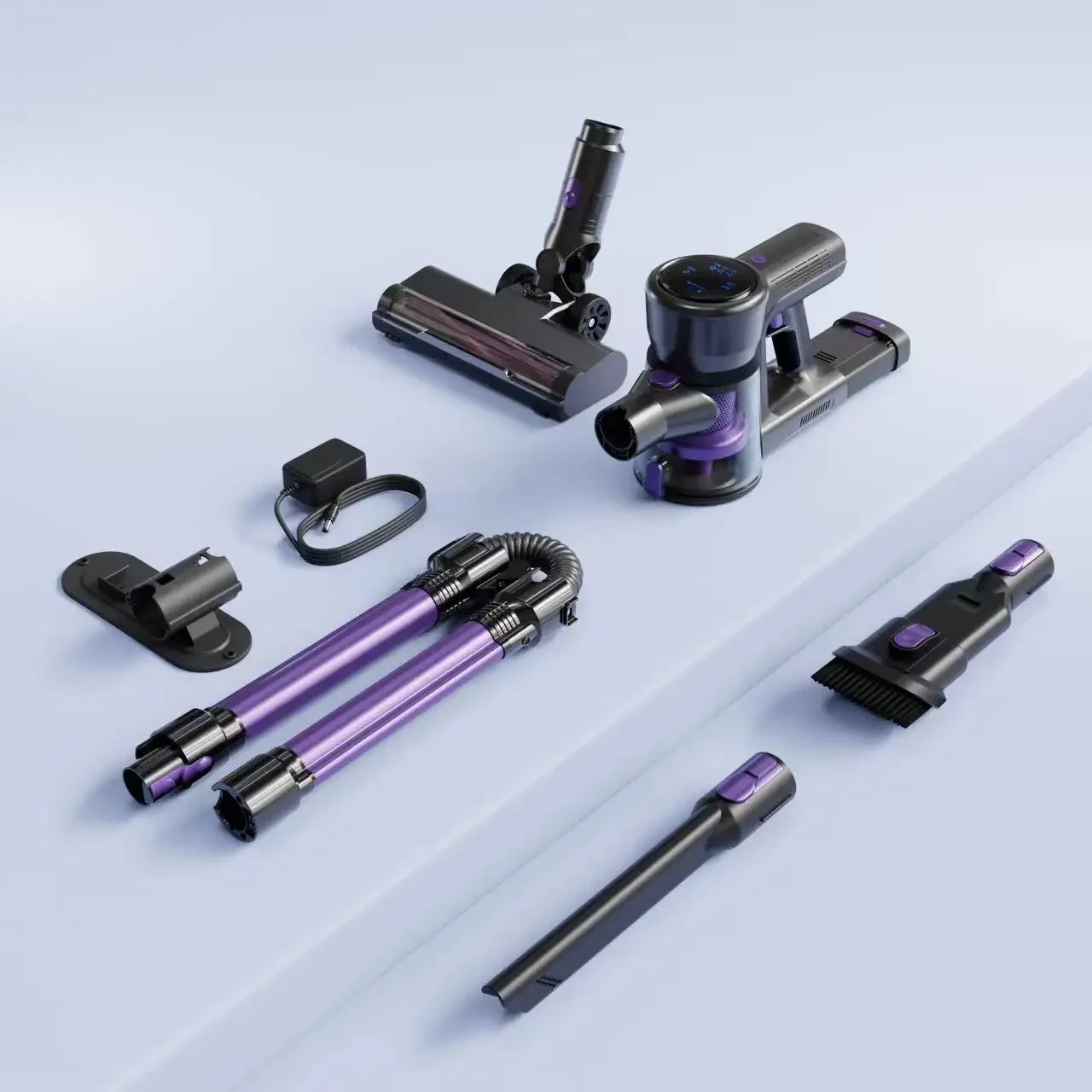 Household vacuum cleaner accessories, suitable for Theseus, filter element, dust bucket, charging adapter, folding tube.