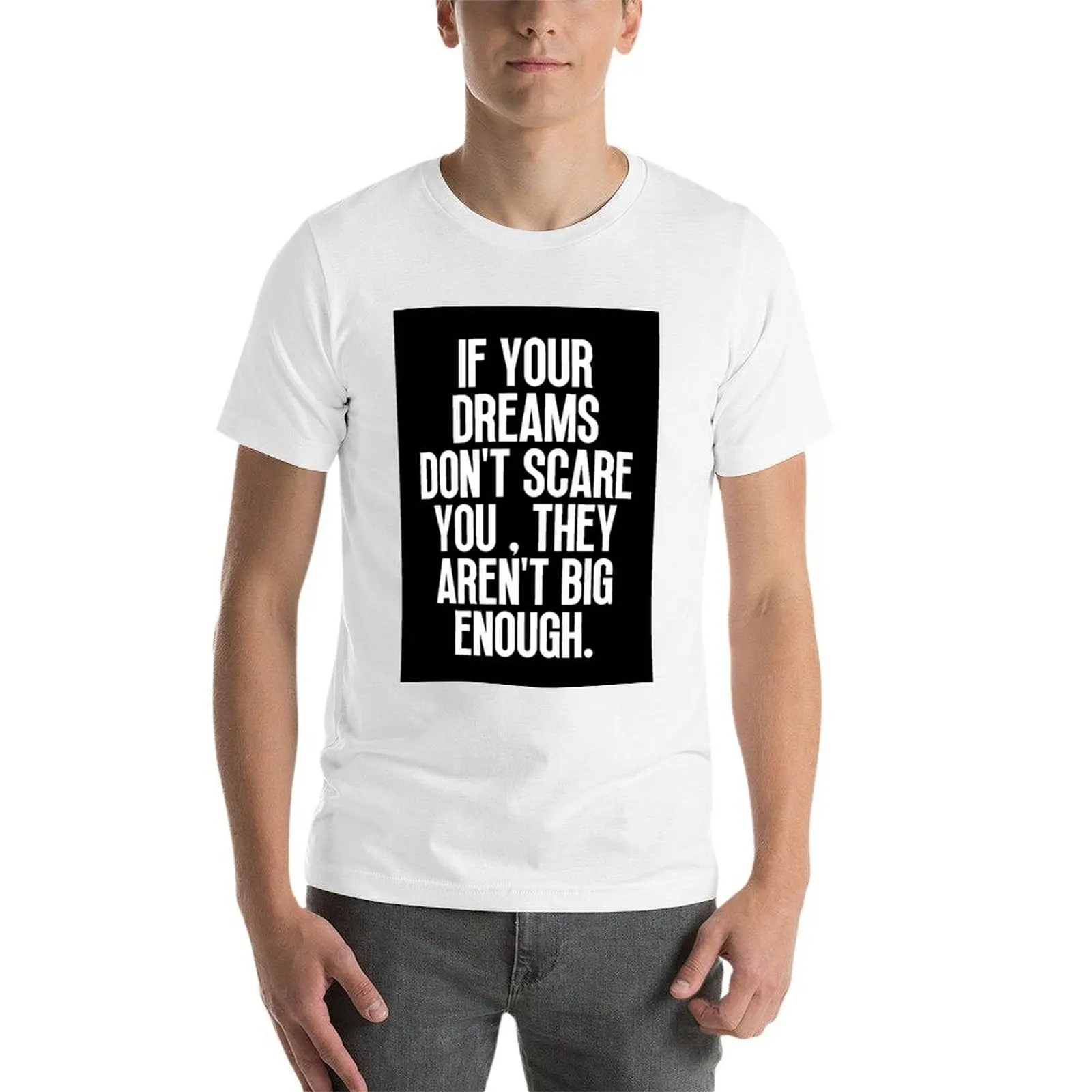 قمصان قطنية كبيرة الحلم رجل تي شيرتات قطن قميص رجل مصمم تي شيرت للرجل t