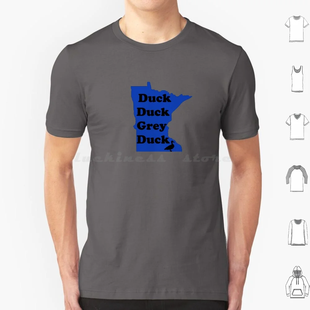 Grey Duck ( Blue ) T Shirt Cotton Men Women DIY Print Minnesota Duck Grey Goose Weird Great Lakes Minneapolis Pride Game