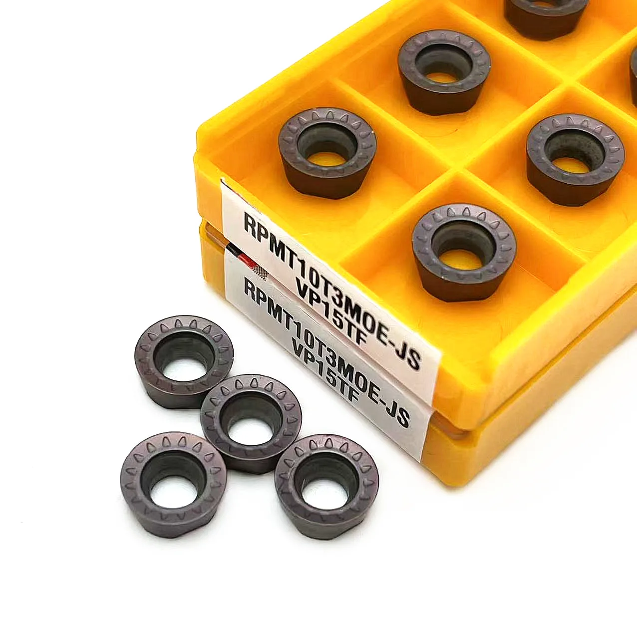 Rpmt10t3 moe js vp15tf externer Hartmetall klingen einsatz Drehmaschine Fräs schneider rpmw1003 moe cnc Werkzeug maschinen Fräser 10St