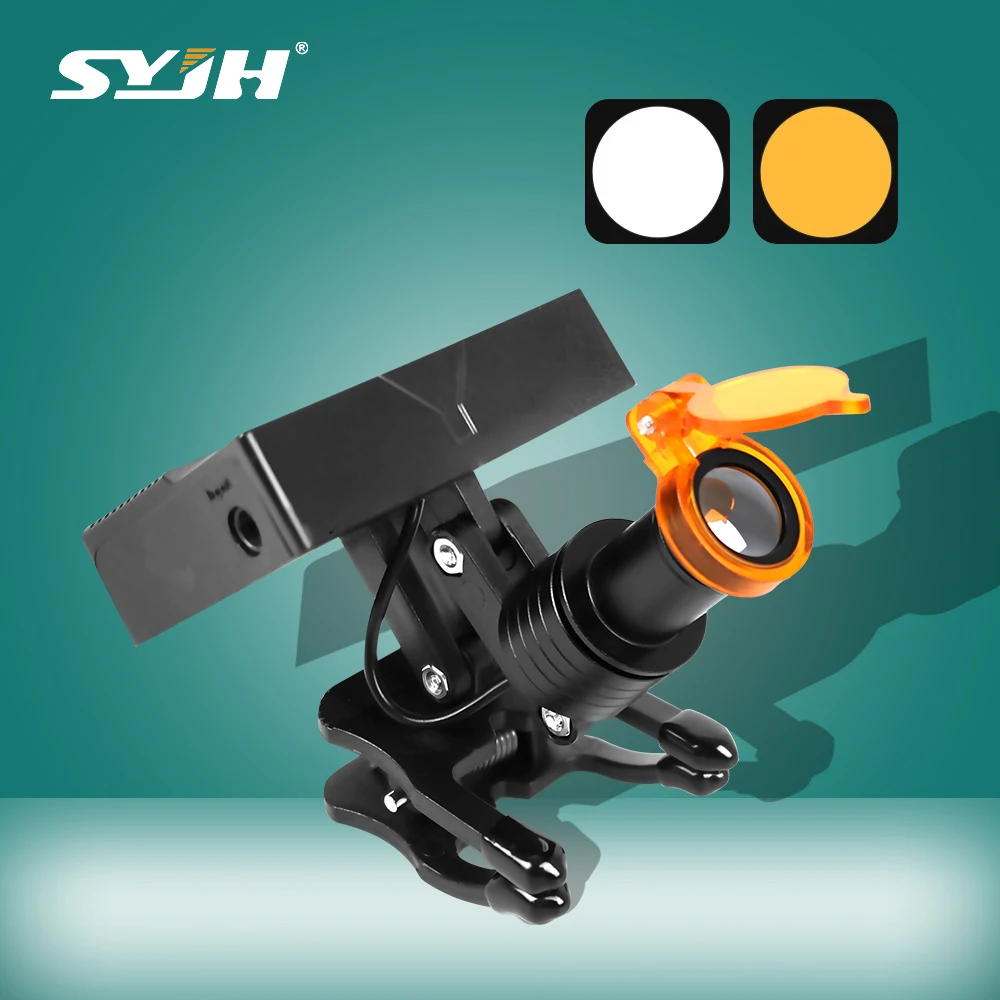 

SYJH Dental Oral Lamp Wireless Front Light With Filter Portable Dental Blinds Suitable For EnT Dentistry Loupes Magnifier