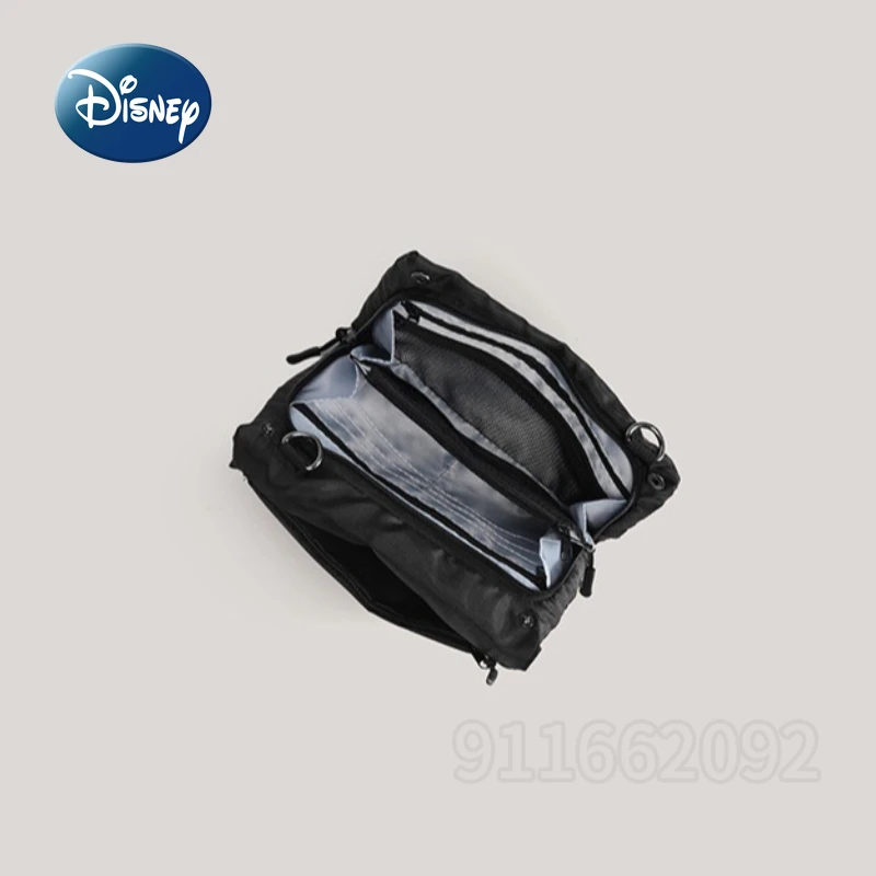 Disney Mickey New Shoulder Bag Black Fashion Men's and Women's Shoulder Crossbody Bag Cartoon Fashion Casual Shoulder Bag