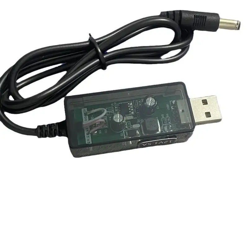 1.5A USB 5V to 12V Boost Converter Cable 1Pcs High Compatibility Step Up Adapter for Mini Projector Power