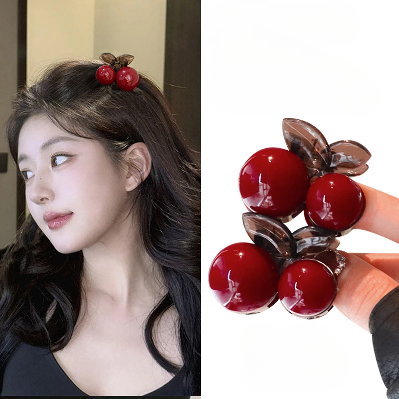 garra-de-cabelo-cereja-vermelha-feminino-menina-parte-de-tras-da-cabeca-prendedor-de-cabelo-doce-fofo-quebrado-franja-pequeno-tubarao-acessorios-de-estilo