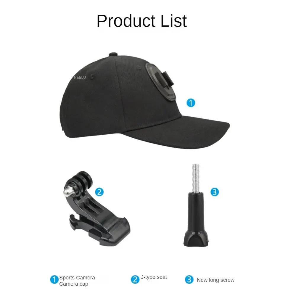 Adjustable Canvas Sun Hat Cap for Gopro Hero 12 11 10 9 8 7 6 5 4 3 insta360 x3 x2 Eken SJCAM  DJI OSMO Sport Action Camera