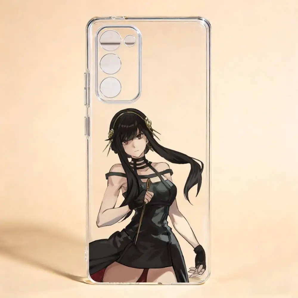 

Yor Forger Ania Anime Girl Cute Phone Case For Samsung Galaxy S24 S25 S23 S22 S21 Transparent Cover Case