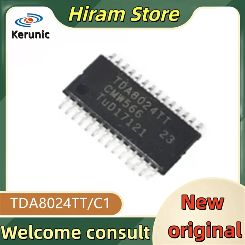5PCS TDA8024TT New original TDA8024TT/C1 TDA8024  TSSOP28