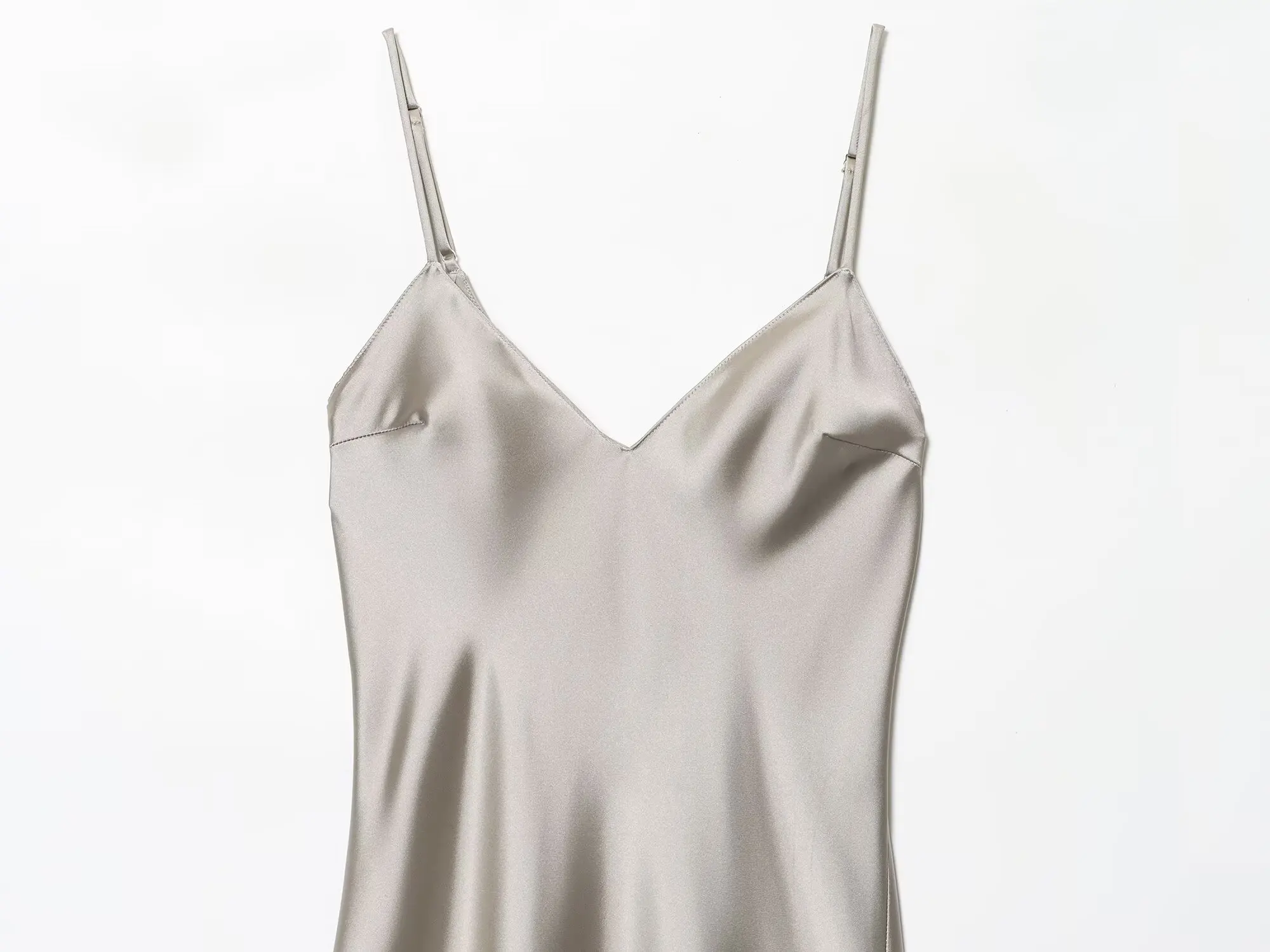 Abito lungo da donna sexy in raso di pizzo impiombato con cinturino per spaghetti 2025 Abiti da sera con orlo irregolare senza maniche con scollo a V da donna