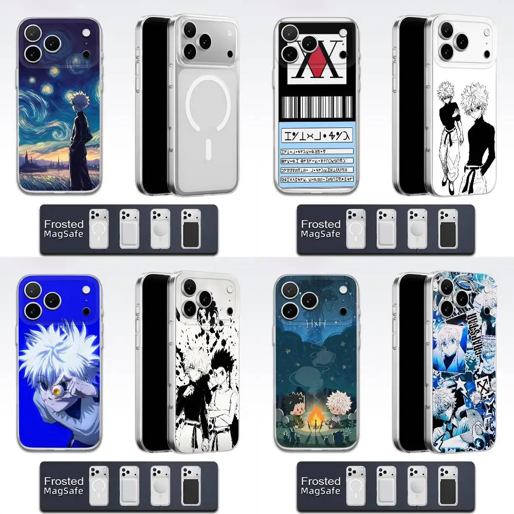 

HXH H-Hunter Killua Phone Case For iPhone 17,16,15,14,13,12,11,Pro,Max,Plus,E,Air,Mini Magsafe Transparent