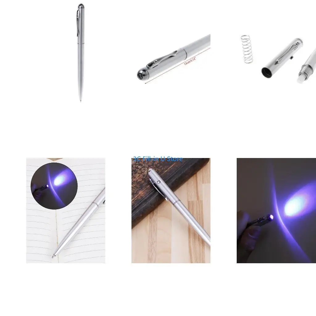 G8TA Creative LED UV Light Ballpoint Pen With Invisible Secret for Spy