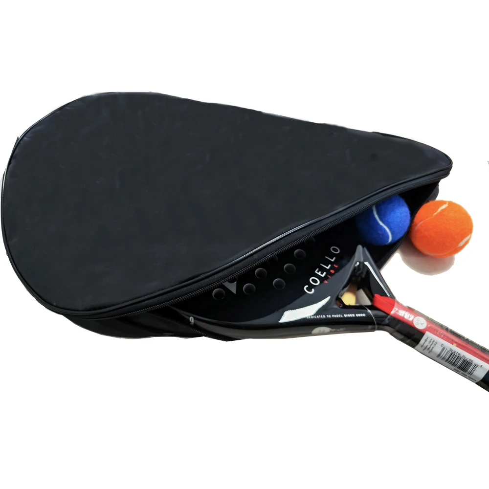 

Черная сумка-оксфорд Padel Paddle, чехол для различных теннисных ракеток, мягкое лицо, углеродное волокно, ракетка из ЭВА, унисекс, теннисные сумки на плечо