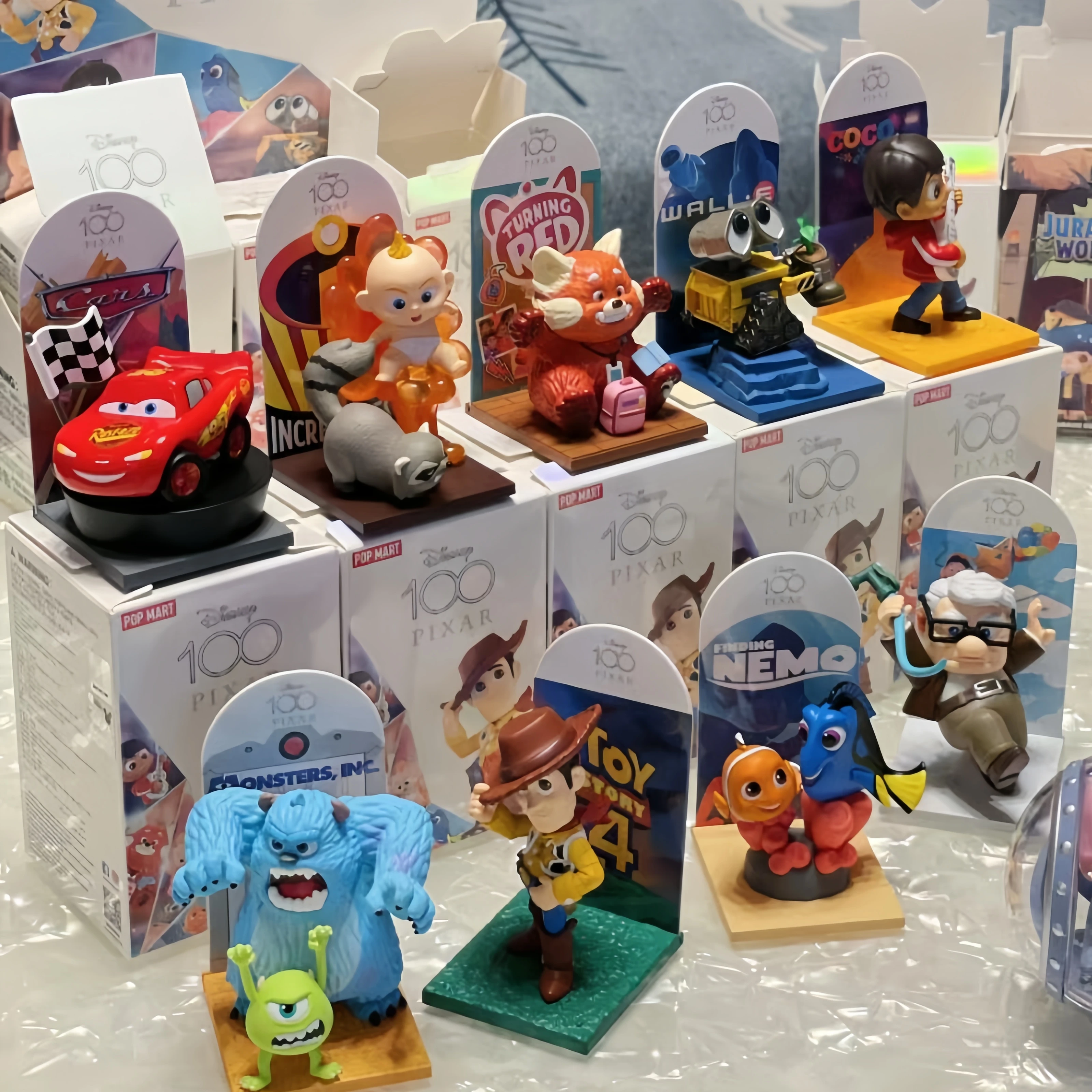 Bubble Mart Disney 100th Anniversary Pixar Series Blind Box Toy Story Trend Toy Handmade Decoration Birthday Xmas Gifts Toys