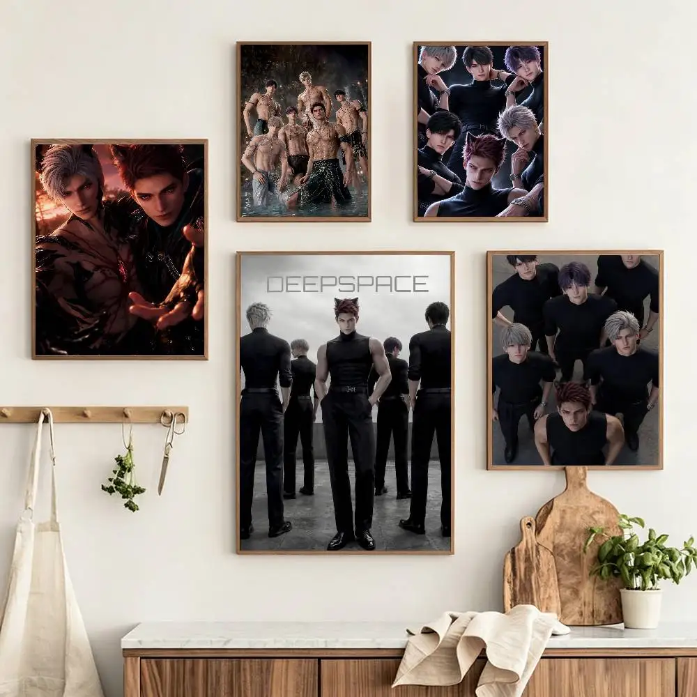 Game L-Love and Deepspace Valko  Customizable HD Self Adhesive Waterproof Wall Art Poster