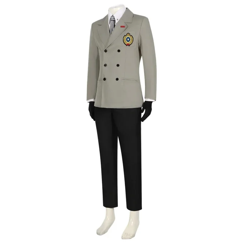 Anime Persona 5 p5 Goro Akechi Schuluniform Anzug Krähe Cosplay Kostüm Outfit Hemd Schuluniformen Anzüge für Jungen Erwachsene