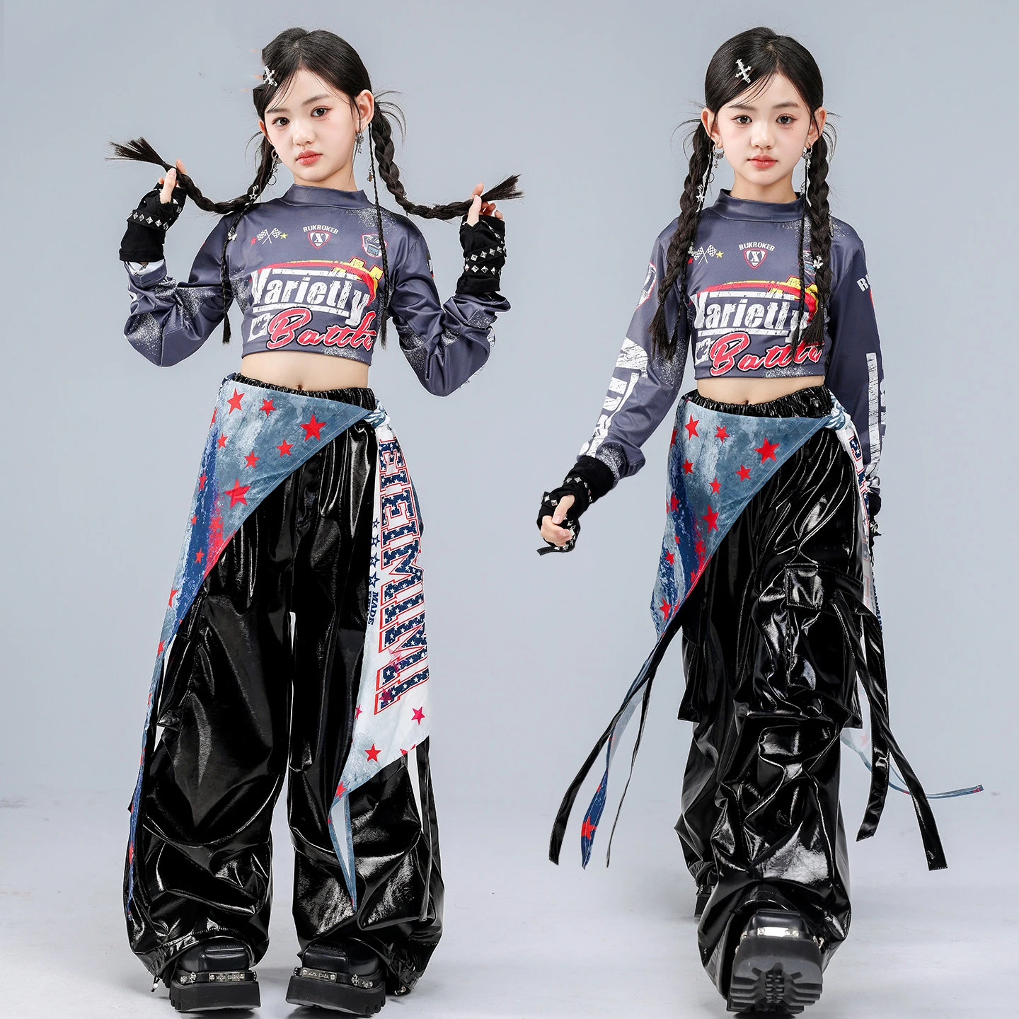 costumes-de-danse-hip-hop-pour-enfants-2026-pour-filles-crop-tops-pantalon-en-cuir-noir-tenue-de-danse-moderne-jazz-dqs22123