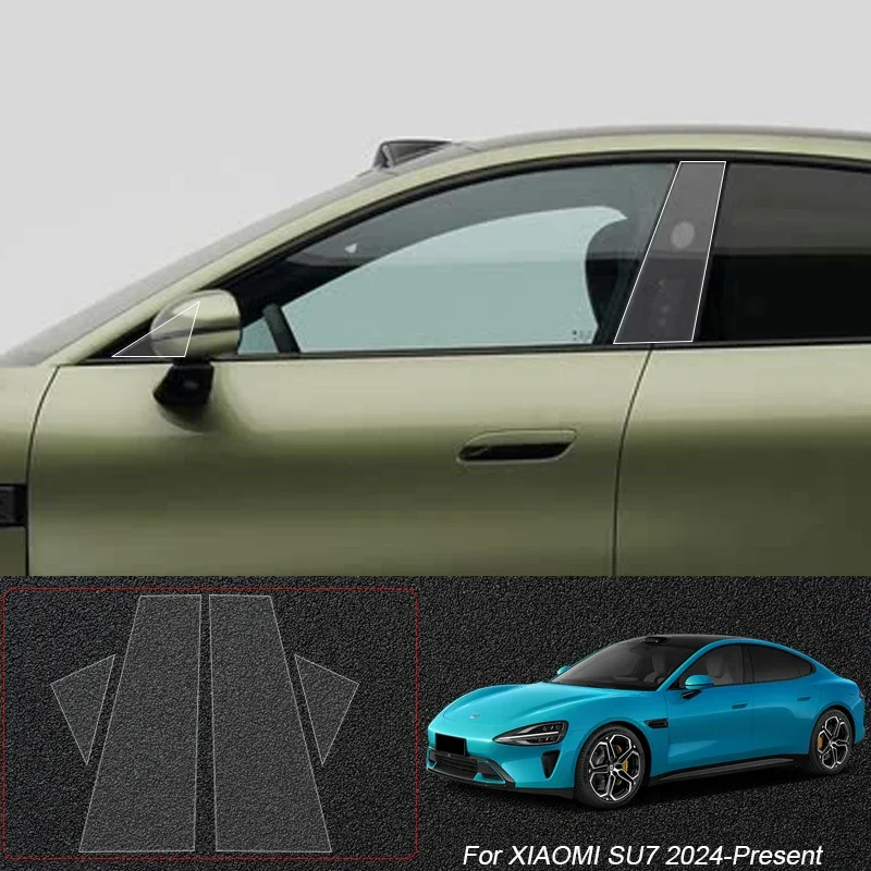 

For XIAOMI YU7 SU7 2024-Present B Pillars TPU Car Protective Film Auto Anti-Scratch Window Body Paint Sticker Accessories