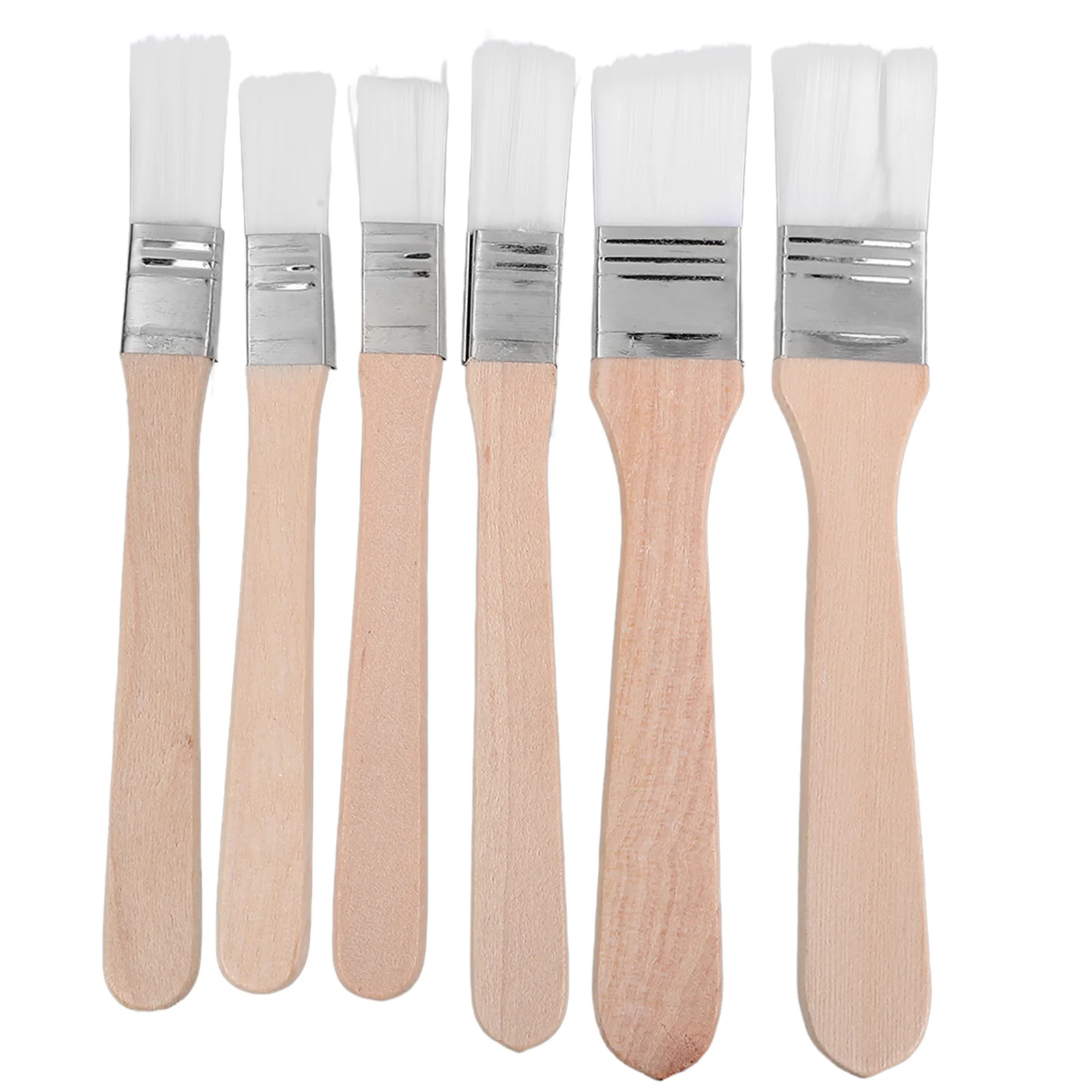 แปรงทาสีไนลอนแบบหนาอุปกรณ์เสริมแปรงทาสีไนลอนสีขาว