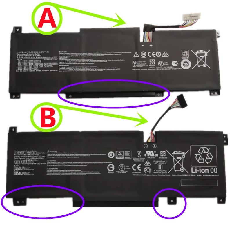 BTY-M491 Battery For Msi Modern 15 A10RB A10RAS A10M A11M Summit B15 Stealth 15M Pulse GL76 11UDK GL66 GF66 Prestige 14 Hands-On