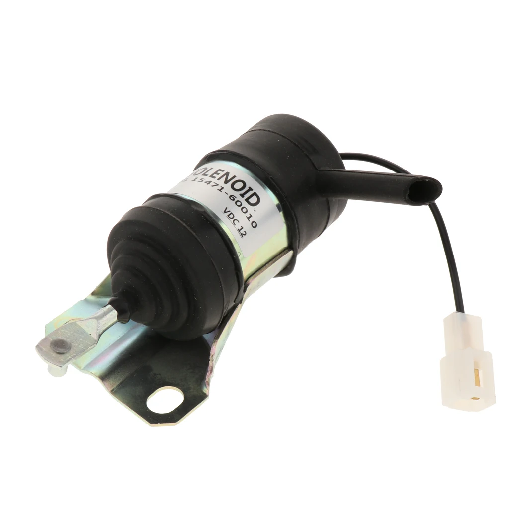 Solid 12V Fuel Shut Off Stop Solenoid 15471-60010 Fit for Kubota B1250 L4200