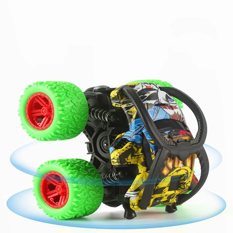 New Children 4WD Stunt Vehicle Dumper Model Kids Boy Inertia Car Toys Gift Sliding Inertia Doodle Off Road Vehicle Funny Toys