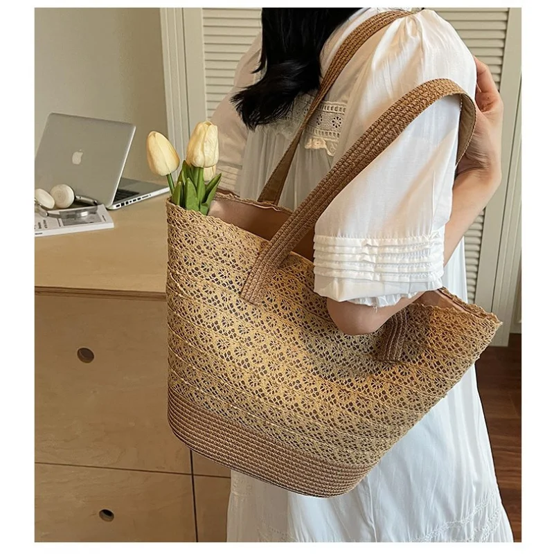 

Высококачественная женская сумка через плечо из кожи с лавандовым узором, винтажная, легкая, мягкая, для повседневного использования, изысканный вид ​