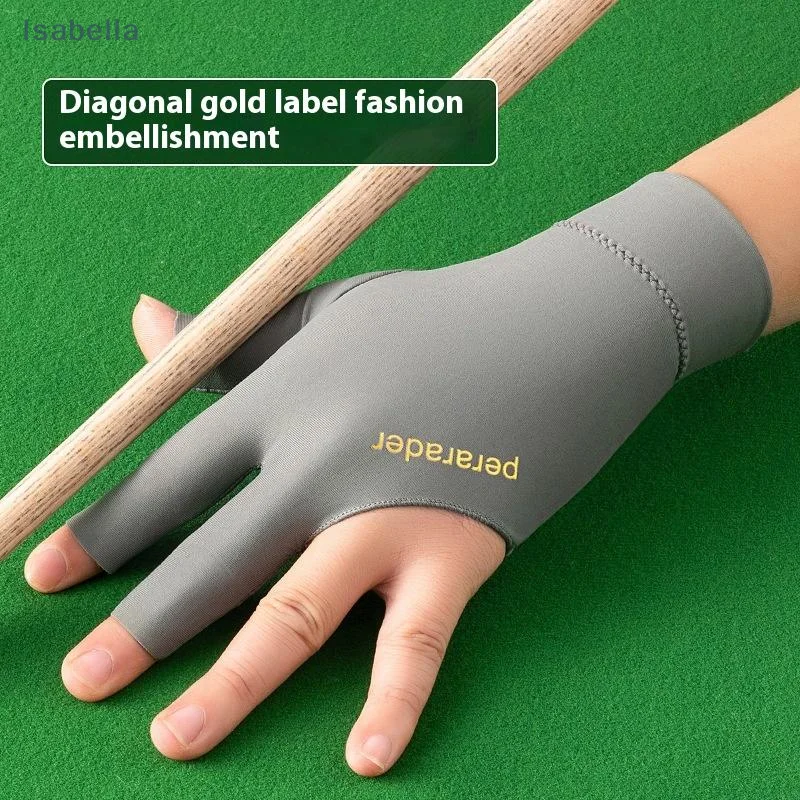 

Professional Billiard Glove With Diagonal Gold Label - Anti - Slip, Breathable For Snooker & Pool Players
