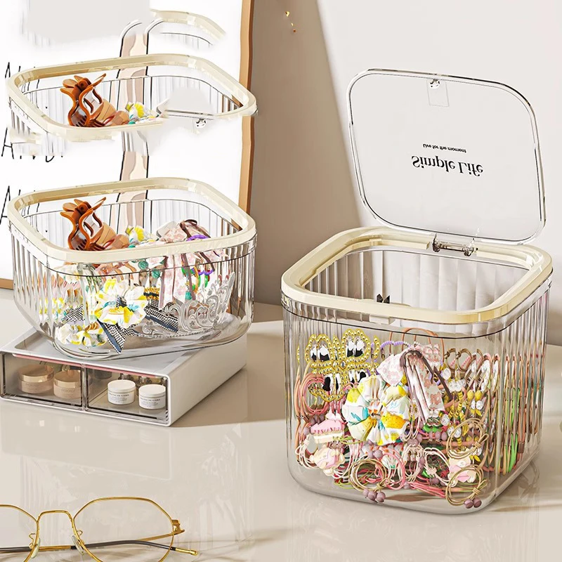 

Ящик для хранения настольных аксессуаров для волос, шкатулка для драгоценностей, детская повязка для волос, резинка для волос, заколка для волос, коробка для хранения и организация