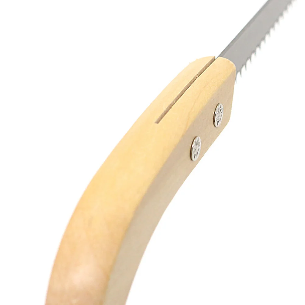 포켓 프리미엄 망간강 블레이드 진짜 나무 손잡이 미끄럼 방지 목공용 다용도 톱 핸드 툴