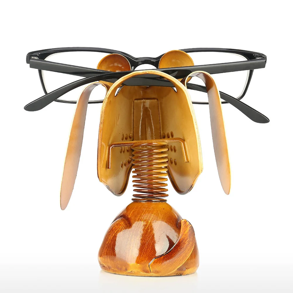 

Cartoon Iron Dog Eyeglass Desktop Holder for Glasses Home Office Decoration Iron Eyeglass Holder