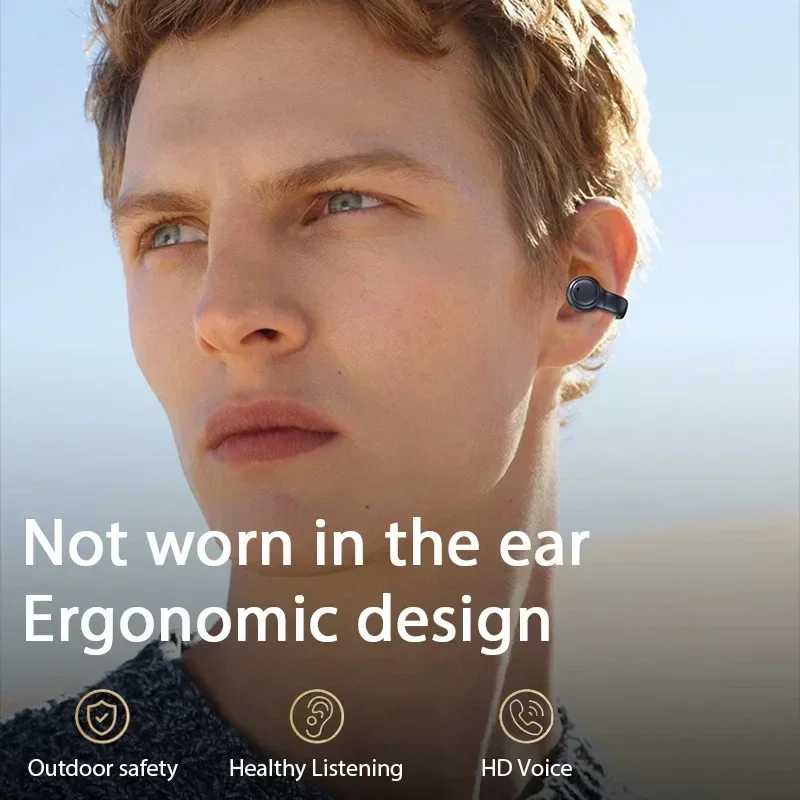 سماعة Bosebye M47 بلوتوث أصلية TWS لاسلكية رياضية توصيل عظمي ستيريو بيس مع مايكروفون - 4