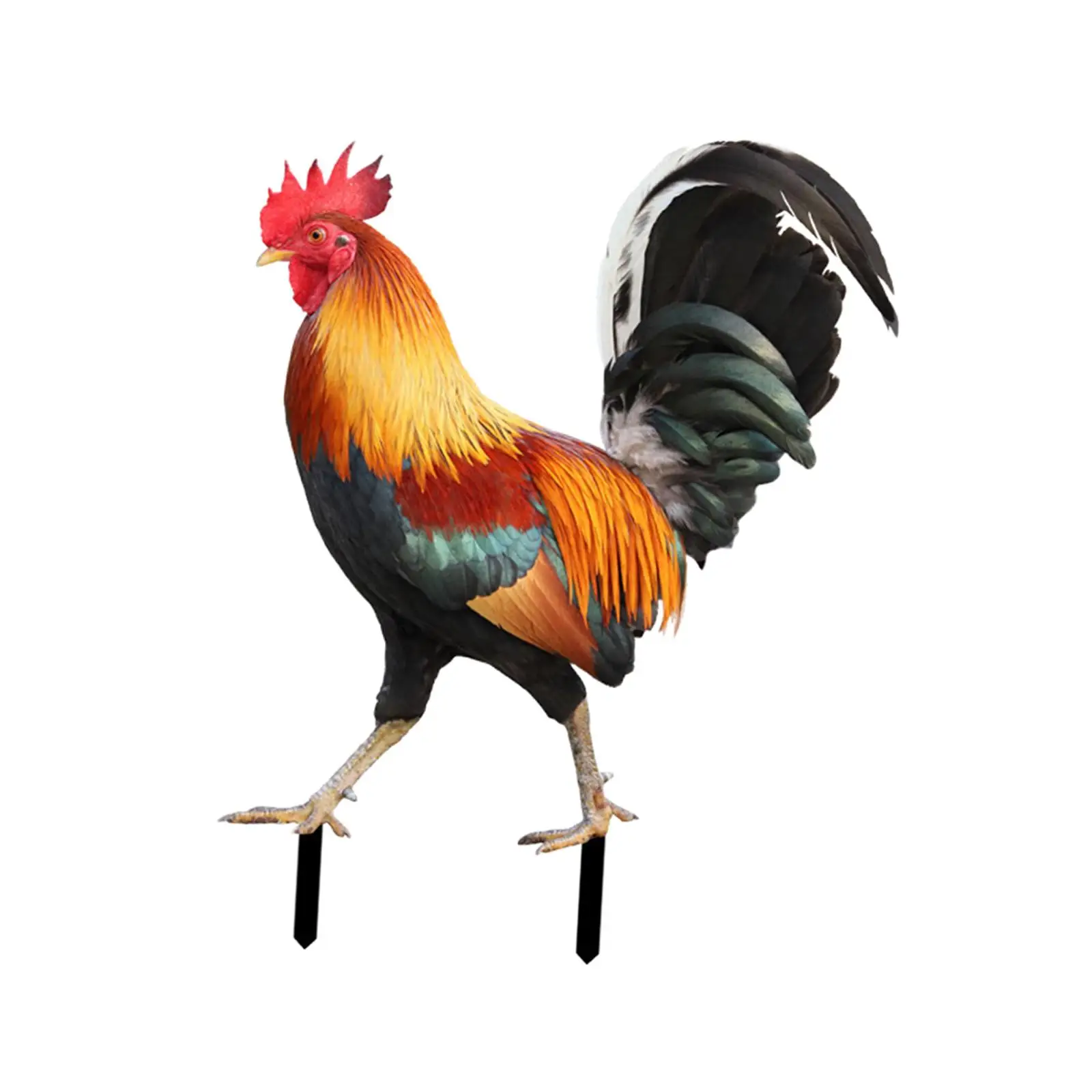 

Статуя петуха, садовый кол, куриный двор, искусство для уличного двора, фермерского дома