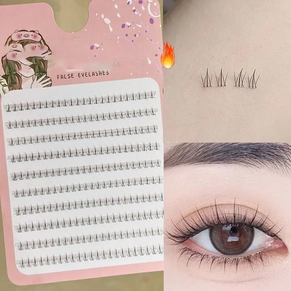 

Fashion Natural Air Lower Eyelashes Manga Beautiful Makeup Tools Single Cluster Self-Adhesive False Eyelashes Novice