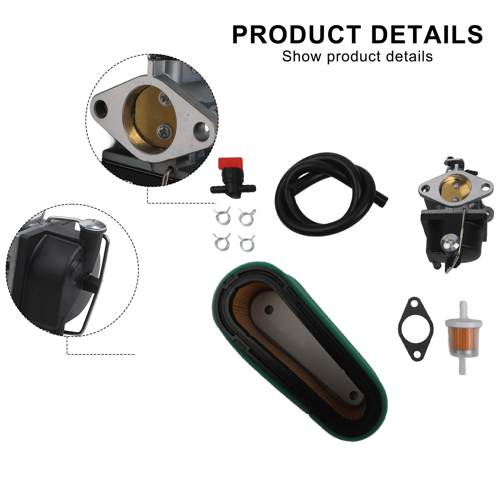 kit-de-carburateur-pour-remplacement-de-la-serie-ohv-reference-640065a-avec-filtre-a-air-et-soupape-d'arret-pratique