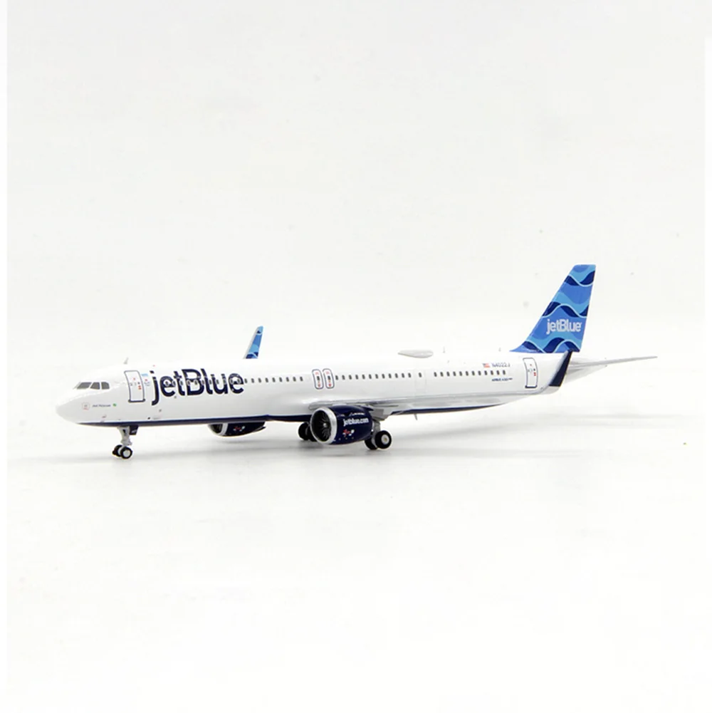 Diecast 1/400 Scale Unique Novelty Airplane JetBlue A321neo N4022J Airbus Alloy Cargo Aircraft Model Collection Display Gift