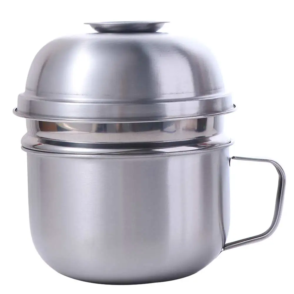 

Stainless Steel Instant Noodle Bowl Drop-proof with Lid and Handle Lunchbox Unbreakable Corrosion-resistant Soup Bowl Dormitory
