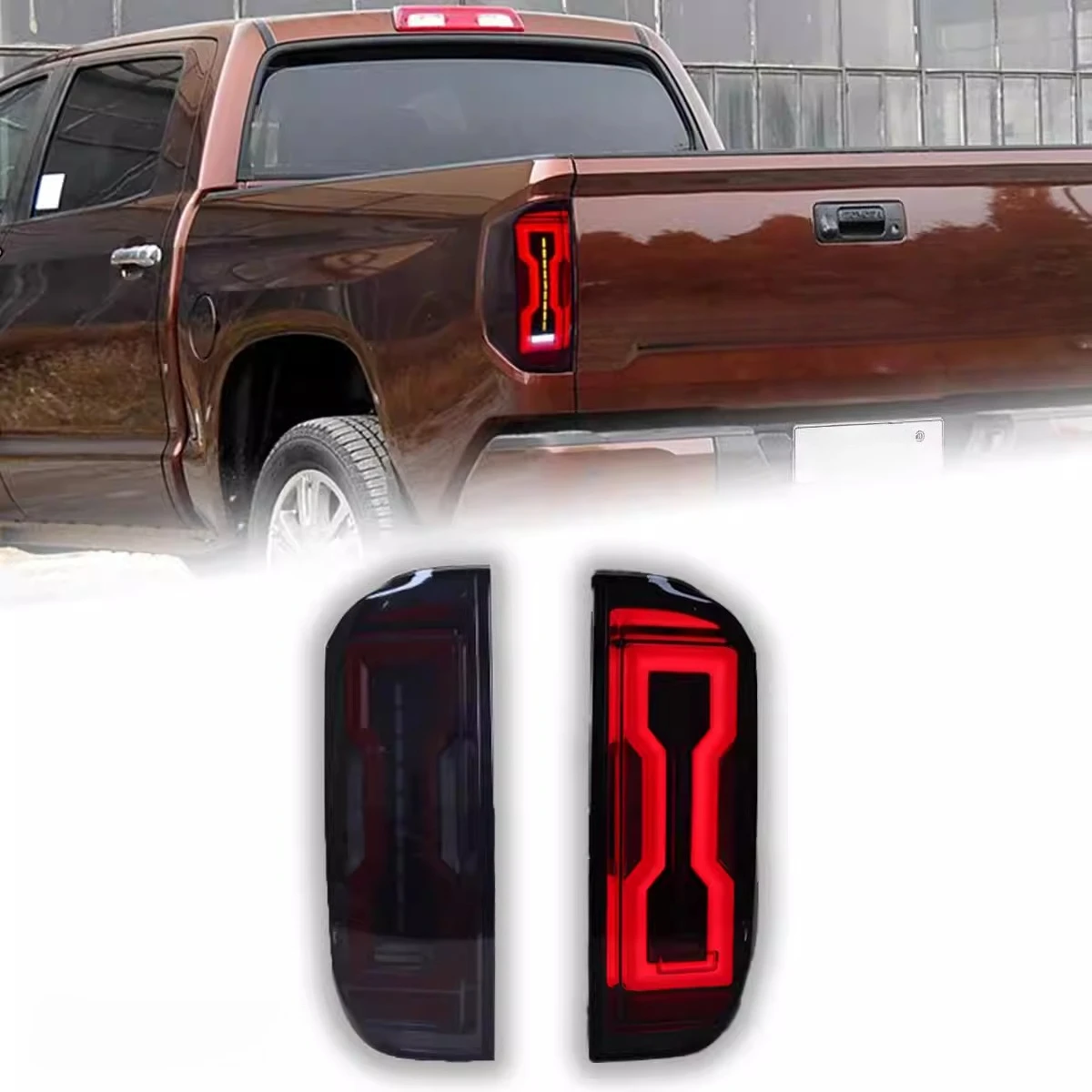 

For Toyota Tundra 2014-2021 Tail Light Assembly Modified LED Daytime Running Light Flowing Turn Signal Car Accessories