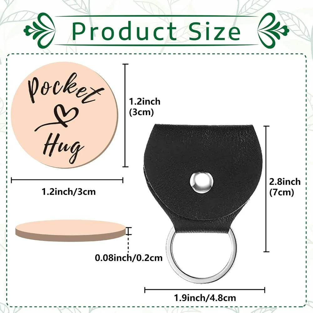 1 Set A Little Pocket Hug Token Heart Pattern Long Distance Relationship Keepsake